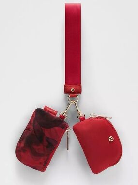 NWT ✨ Lululemon Dual Wristlet - Lunar New Year Edition (Oxford Red/Gold)